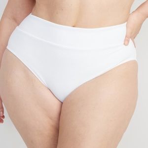 2/$30 💥 NEW (XXL) Old Navy High Waisted Calla Lily White Classic Bikini (1185)